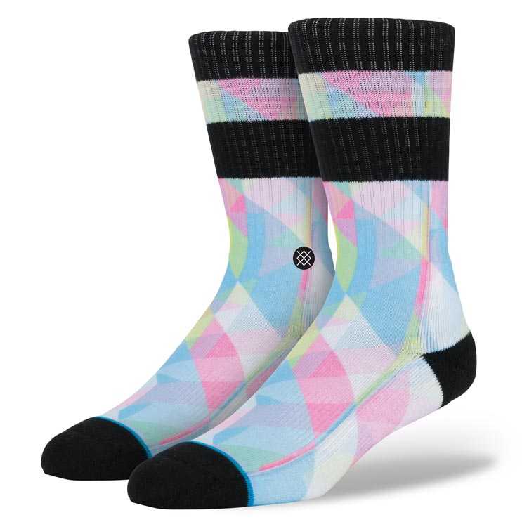 Stance Fractal Stripe (Multi) CLASSIC CREW Socks