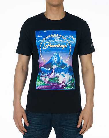 DOUBLE NEEDLE MENS Black Clothing / Tees and Polos S