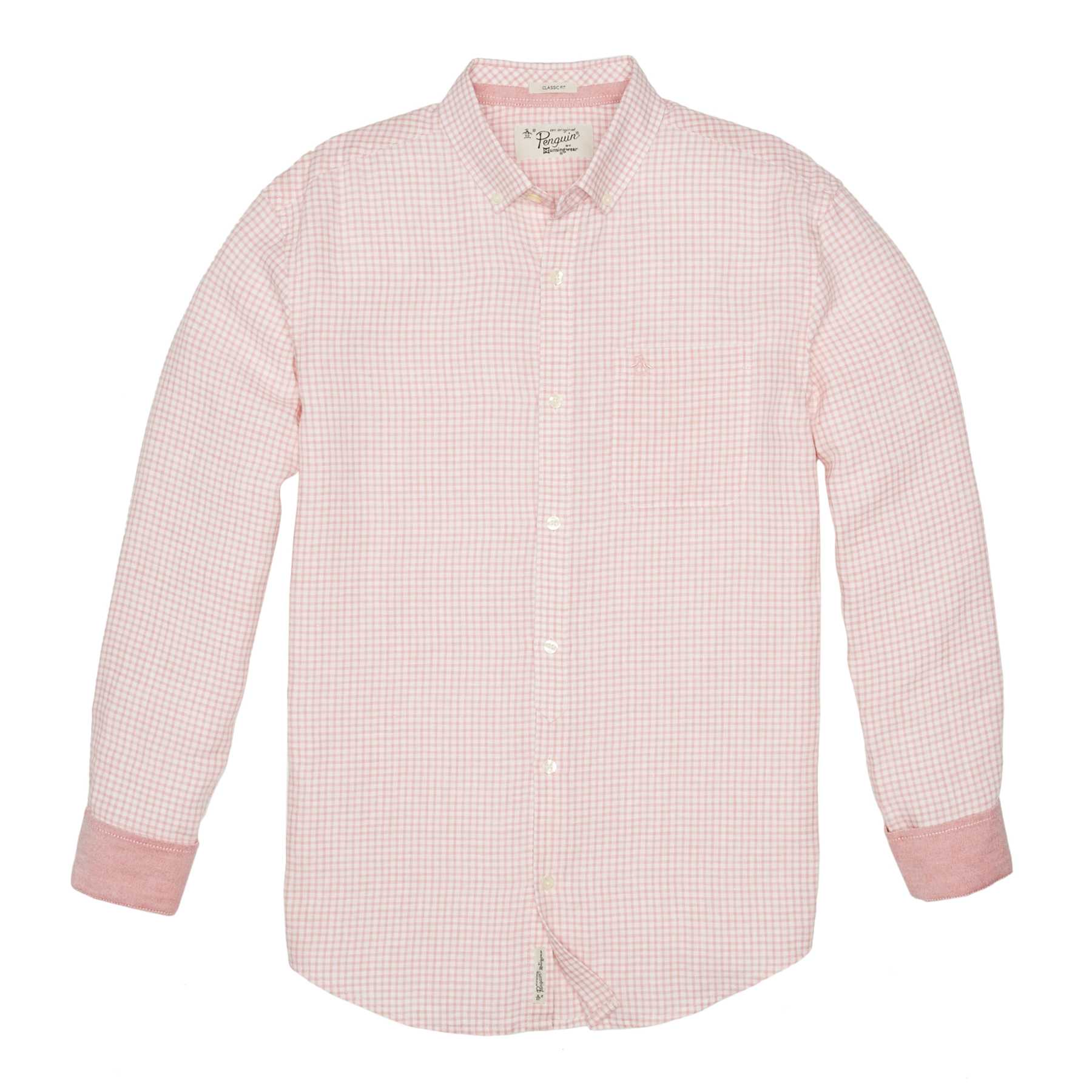 Original Penguin CLASSIC FIT LINEN GINGHAM SHIRT