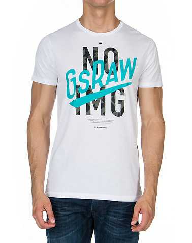 G-STAR MENS White Clothing / Tees and Polos XL