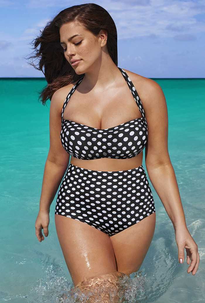 The Icon White Dot High Waist Bikini