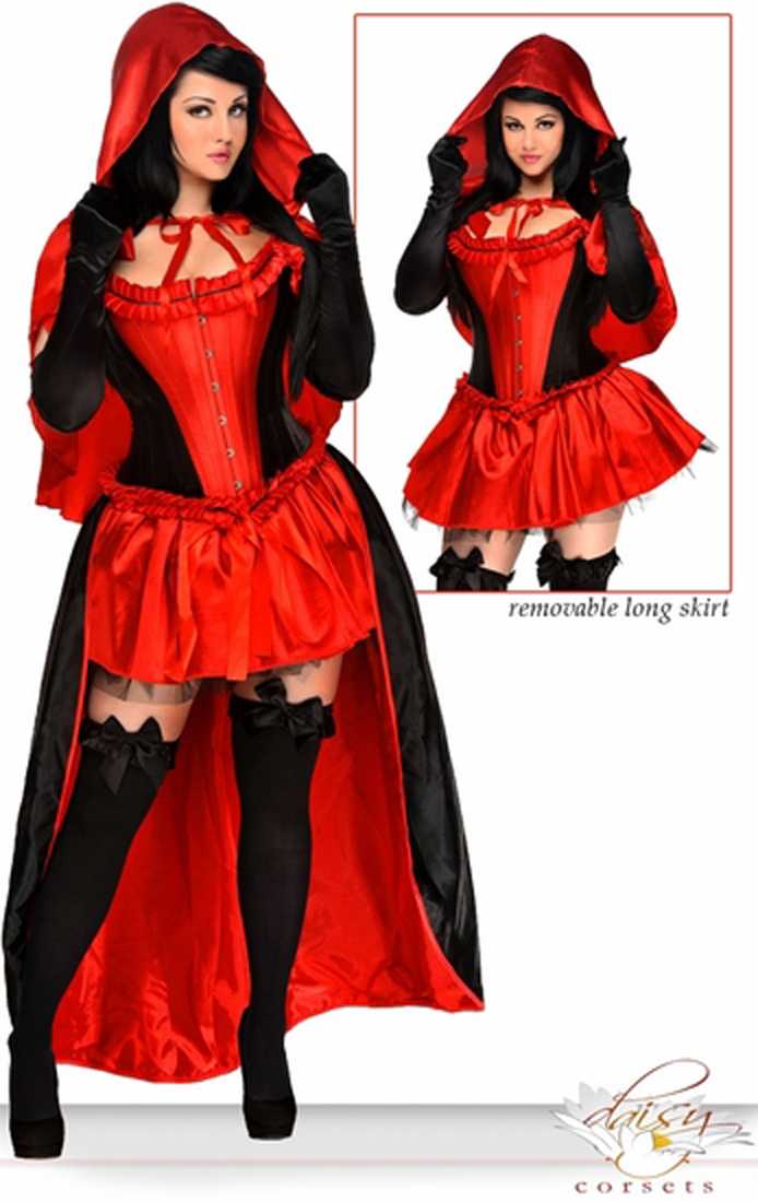 5 PC Sexy Red Riding Hood Costume