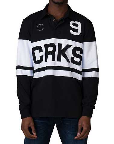 CROOKS AND CASTLES MENS Black Clothing / Tops S