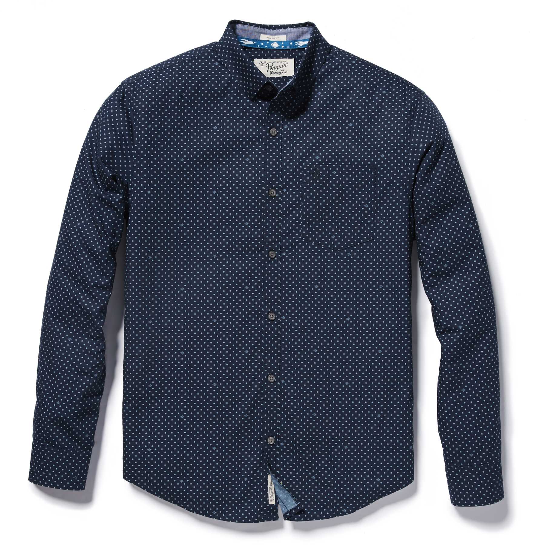 Original Penguin PRINTED POPLIN SHIRT