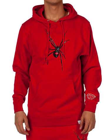 DIAMOND SUPPLY COMPANY MENS Red Clothing / Sweatshirts S