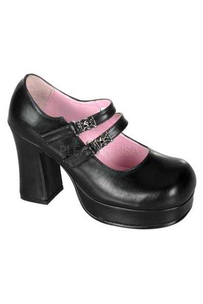 Black Faux Leather Closed Toe Booties