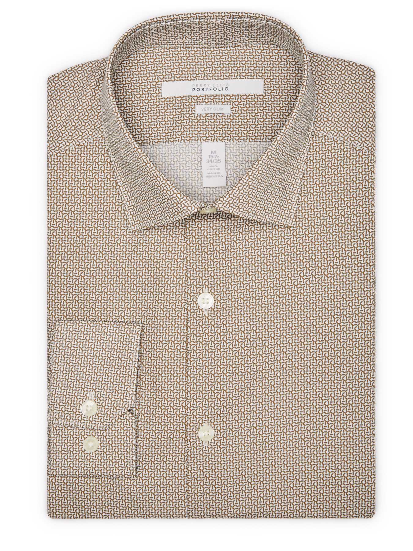 Perry Ellis Very Slip Ellipse Print Dress Shirt