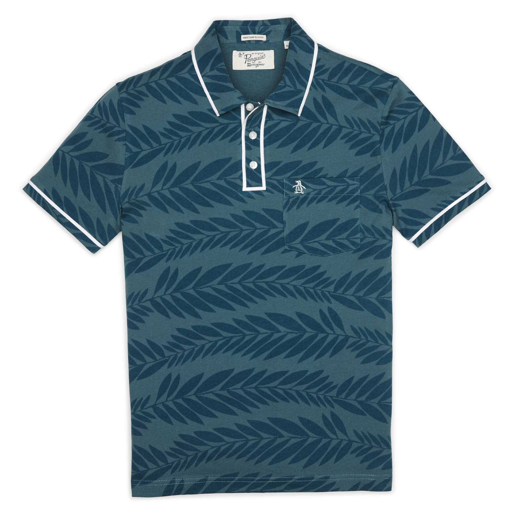 Original Penguin LEAF PRINT EARL POLO