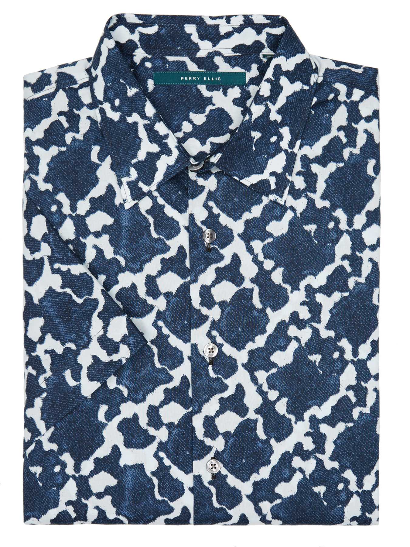 Perry Ellis Short Sleeve Exclusive Print Shirt