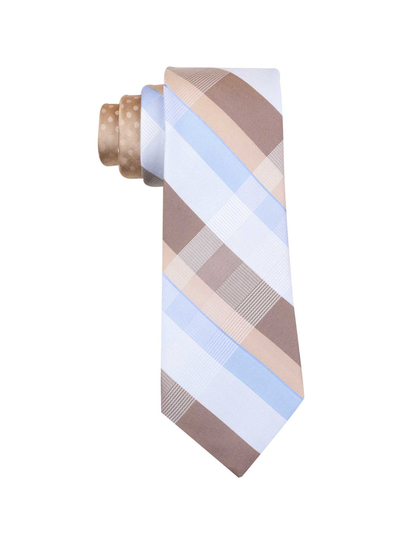 Perry Ellis Moore Plaid Silk Tie