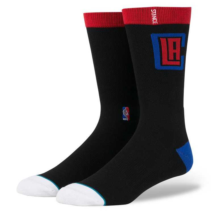 Stance Clippers Casual Logo BLK L NBA Casual Socks