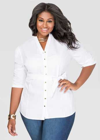 Puff Sleeve Button Shirt