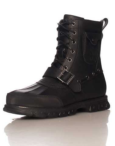 POLO FOOTWEAR MENS Black Footwear / Boots 9.5