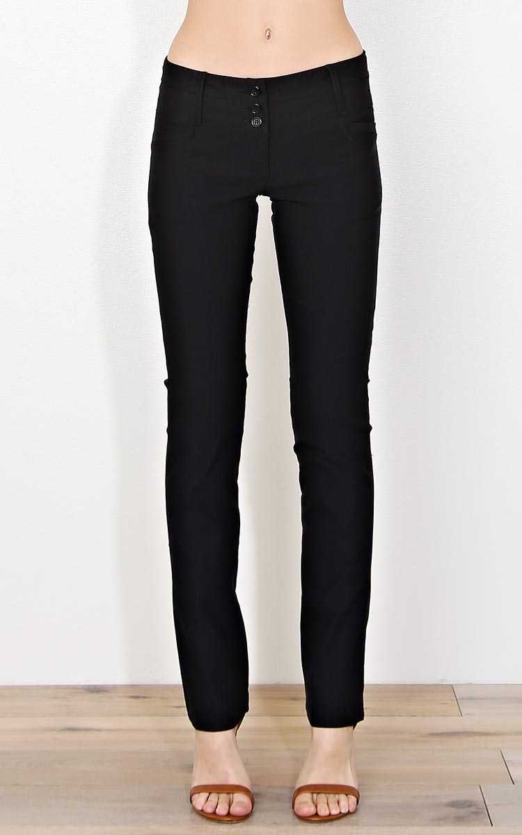 Hustle Woven Slacks - Black in Size by Styles For Less