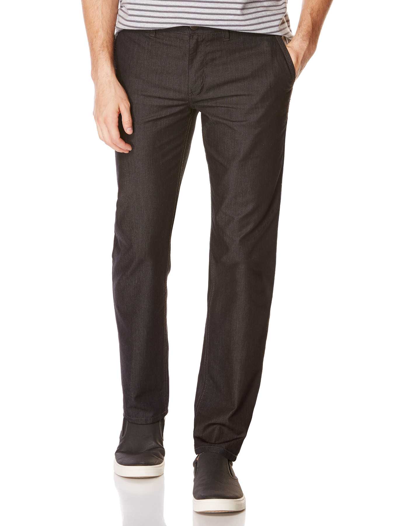 Perry Ellis Slim Fit Black Textured Denim