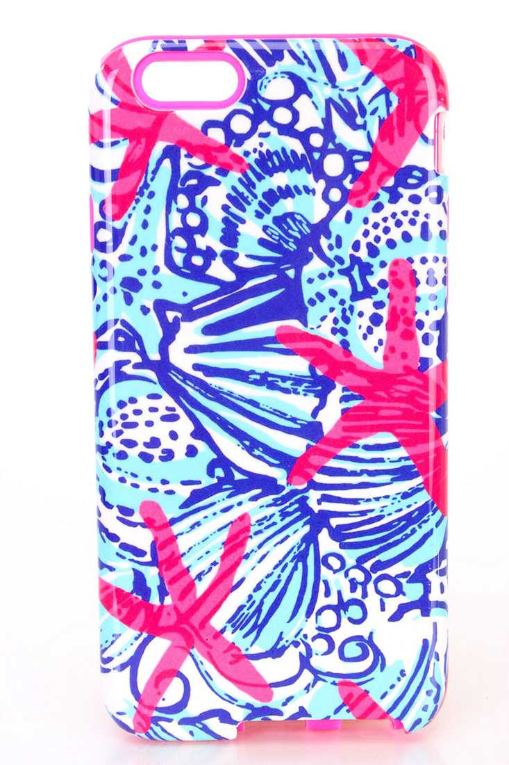 Fuschia Blue Two Toned Starfish Design iPhone 6 Case