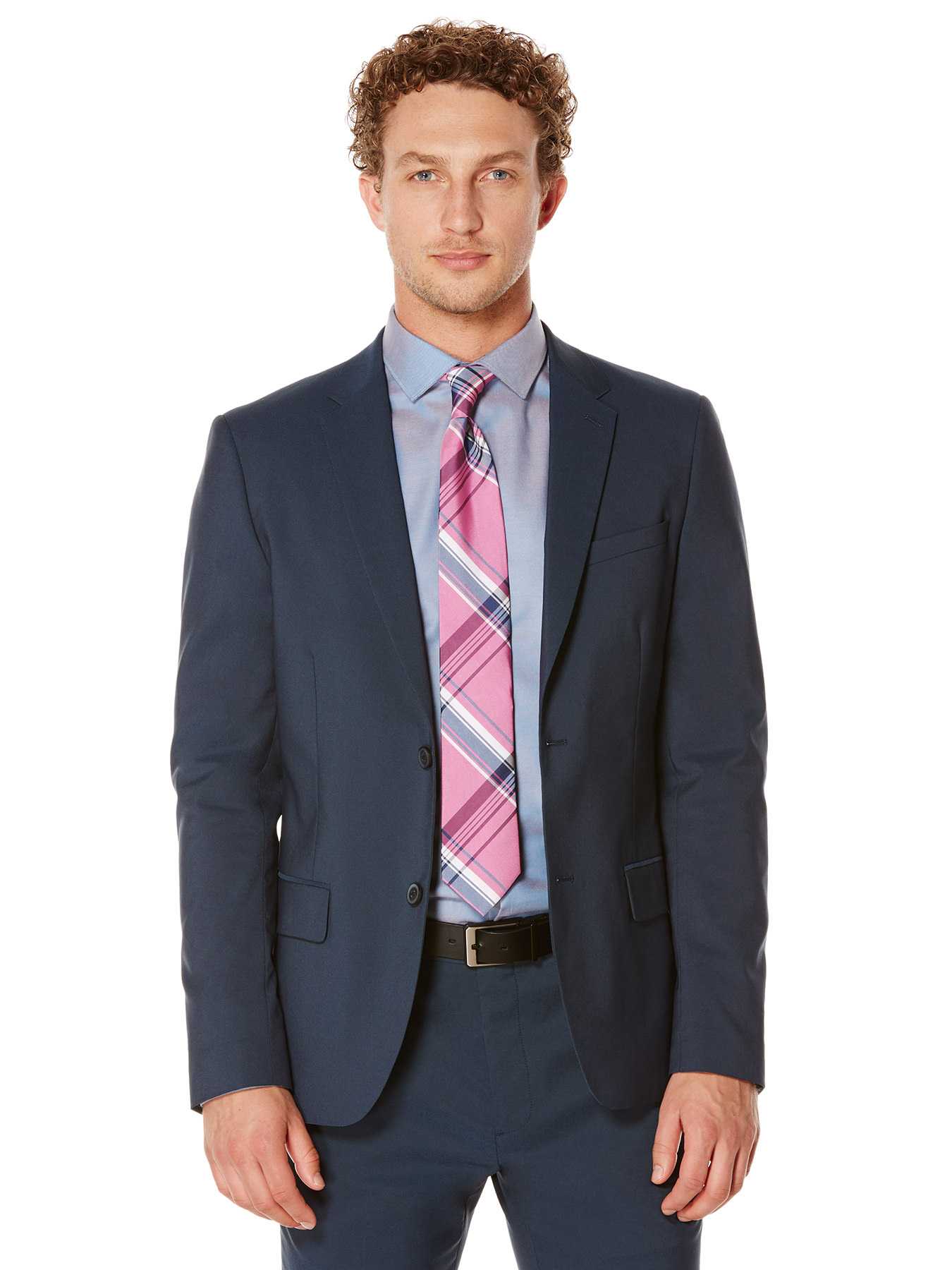 Perry Ellis Very Slim Iridescent Twill Suit Jacket