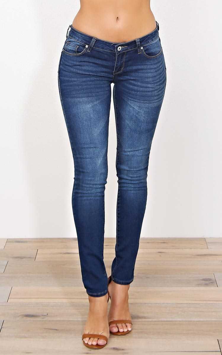 Sienna Denim Skinny Jeans - Dark Denim in Size 5 by Styles For Less