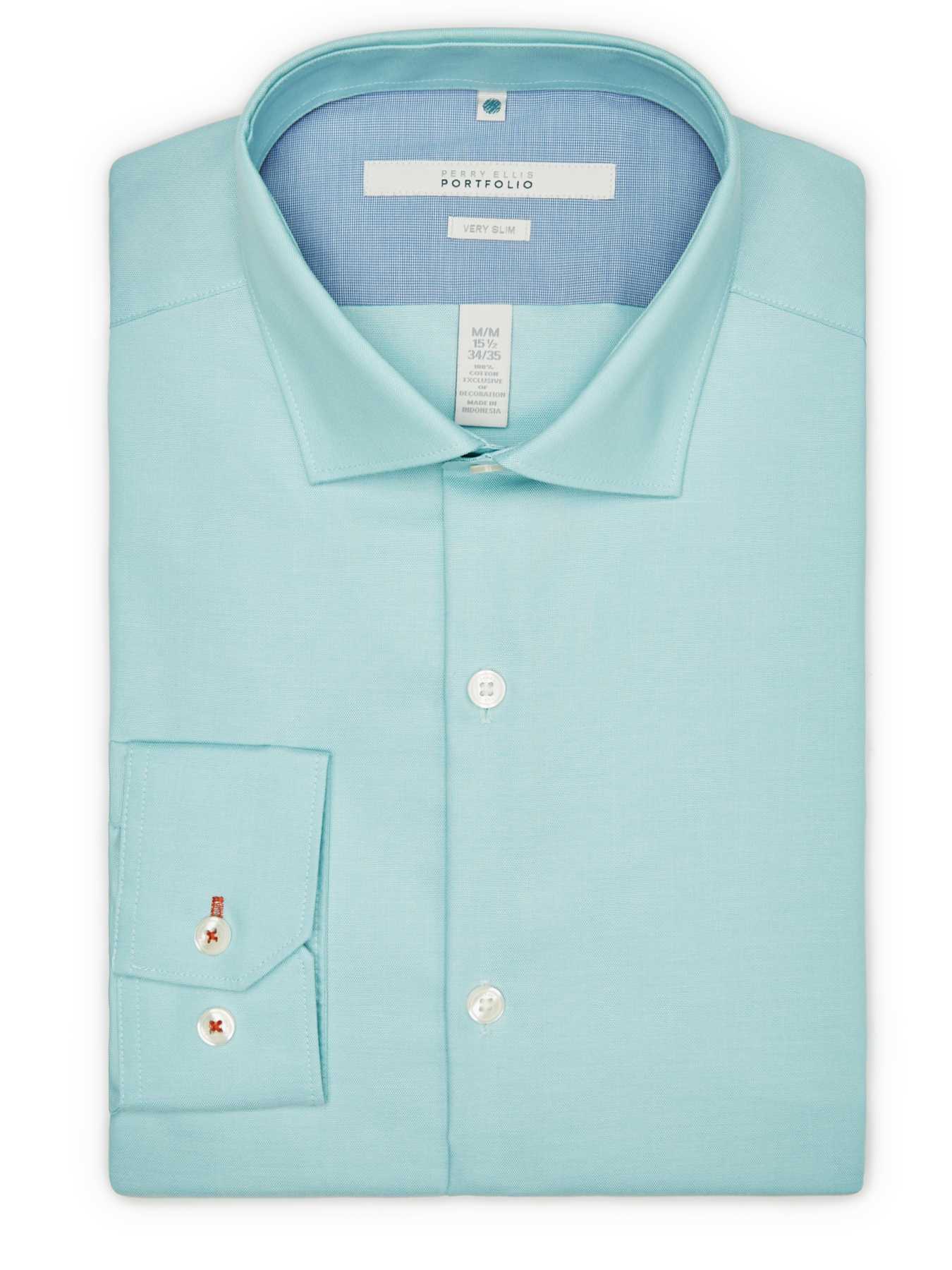 Perry Ellis Very Slim Solid Oxford Dress Shirt