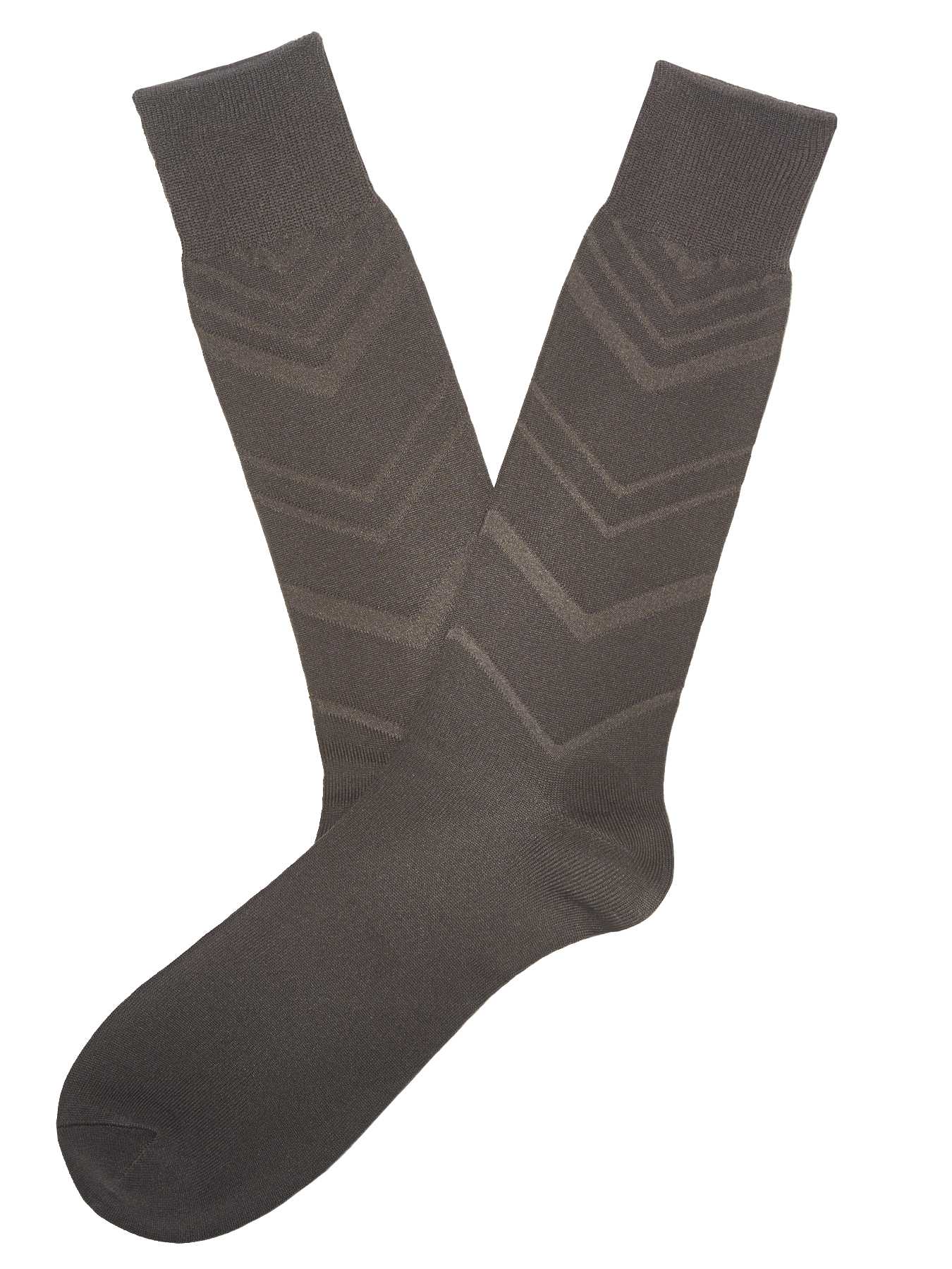 Perry Ellis Microluxe Textured Chevron Sock