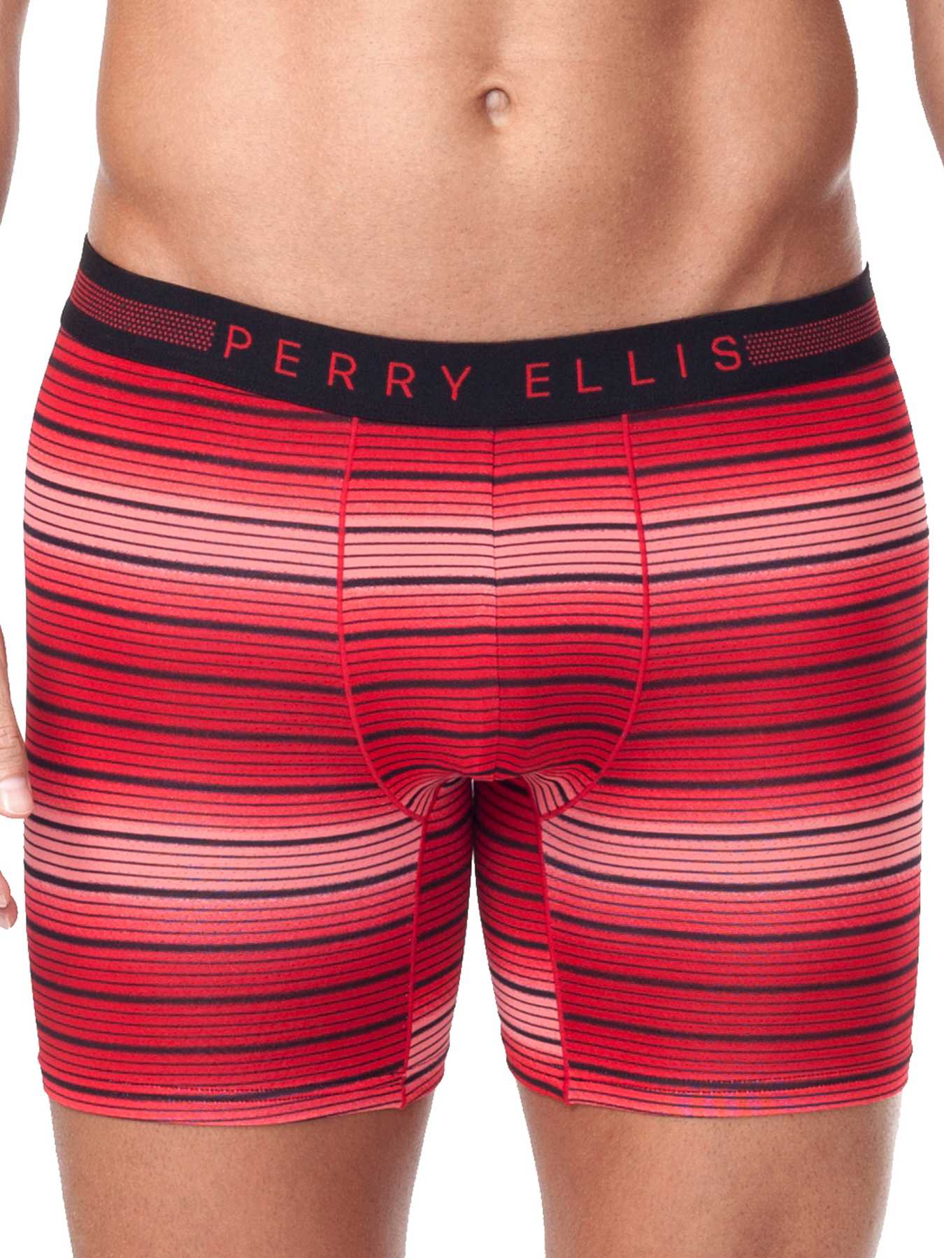 Perry Ellis Ombre Stripe Mesh Boxer Brief