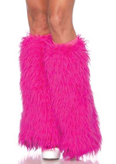 Hot Pink Furry Leg Warmers
