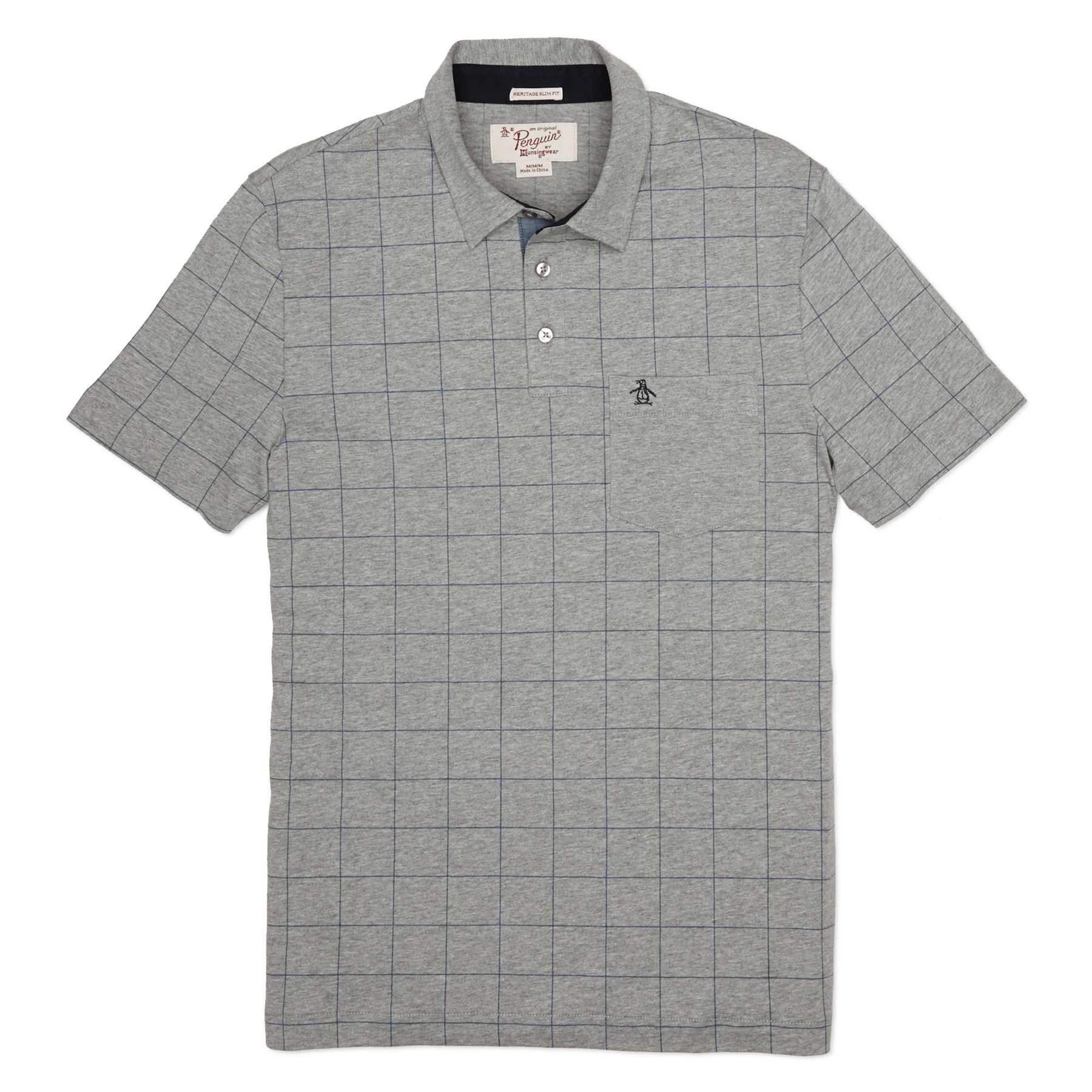 Original Penguin WINDOW PANE PRINT POLO