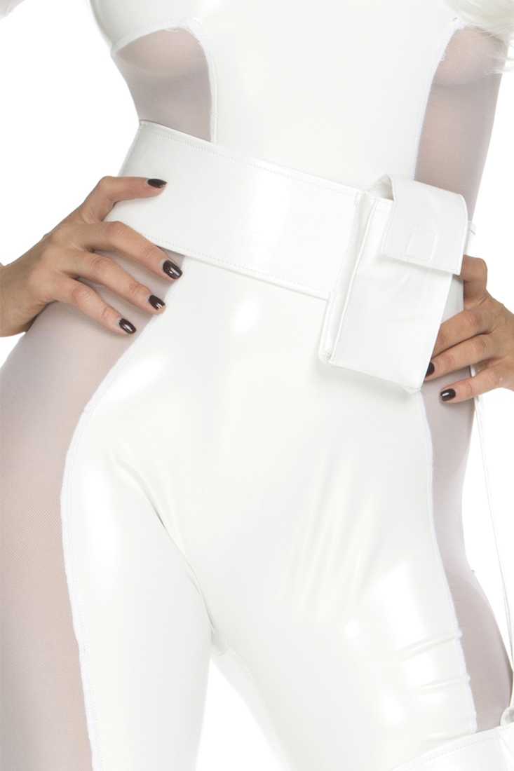 White Utility Belt Garter Set Costume Accessory