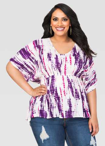Tie Dye Hi-Lo Swing Top
