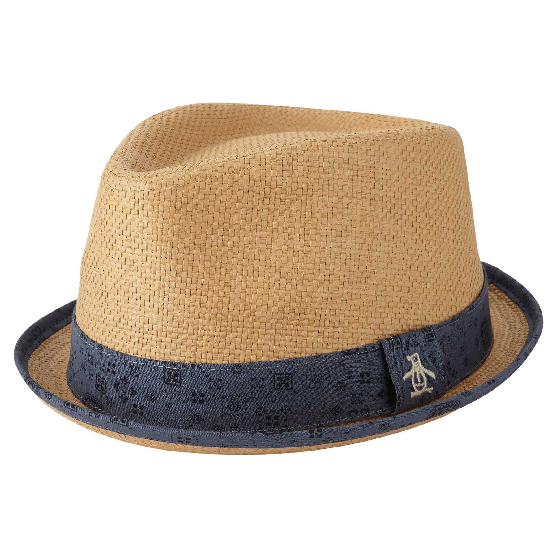 Original Penguin BANDANA PRINT STRAW PORKPIE HAT