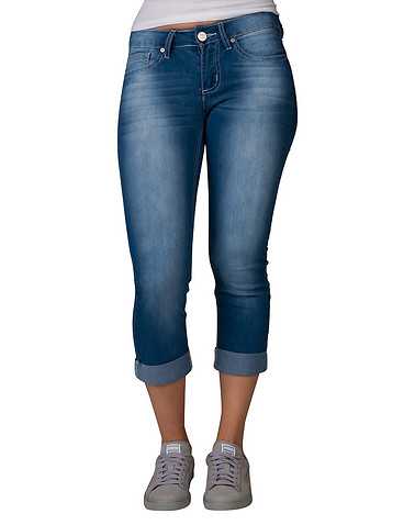 ESSENTIALS WOMENS Blue Clothing / Denim Shorts 1