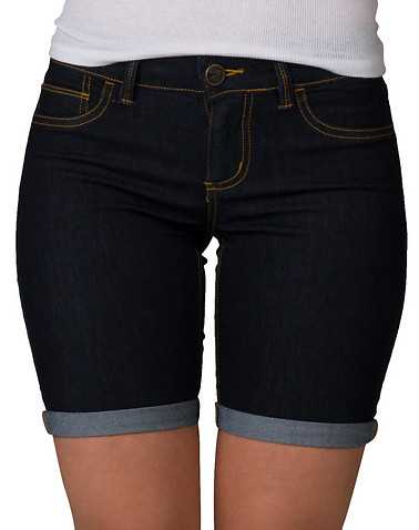 ESSENTIALS WOMENS Dark Blue Clothing / Denim Shorts