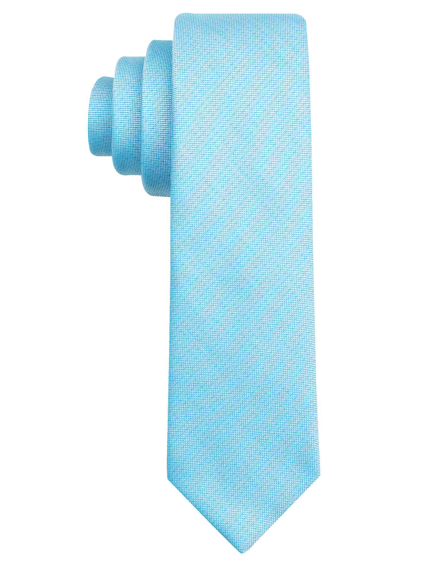 Perry Ellis Chambray Solid Cotton Tie
