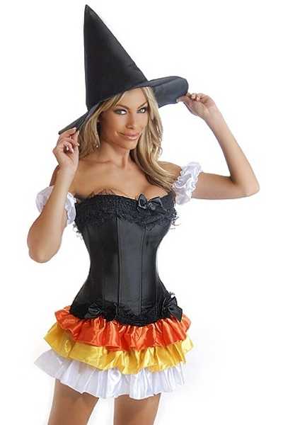 4 PC Sexy Witch Costume