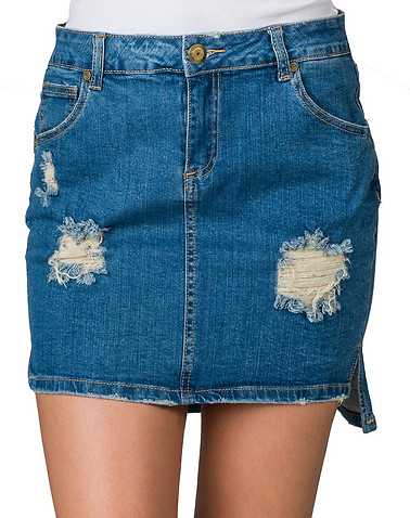 BOOM BOOM JEANS WOMENS Blue Clothing / Skirts