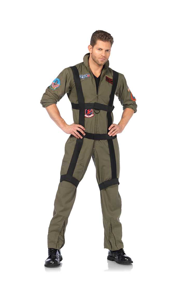 3 Pc. Top Gun Paratrooper Men Costume