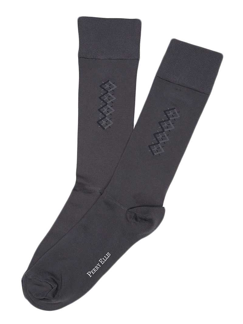 Perry Ellis Micro Luxe Diamond Portfolio Sock