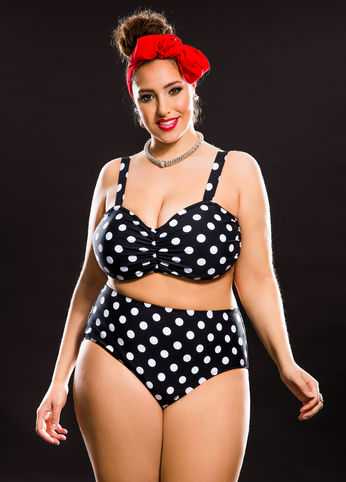 Polka Dot Bikini Top