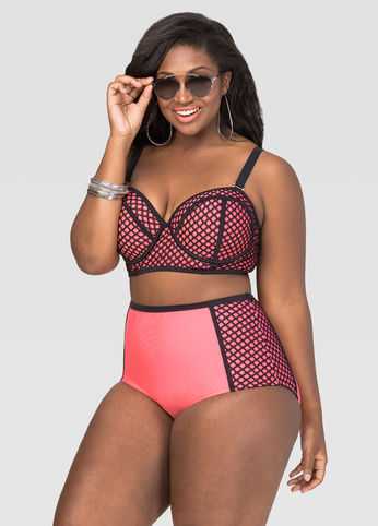 Molded Mesh Bra Bikini Top