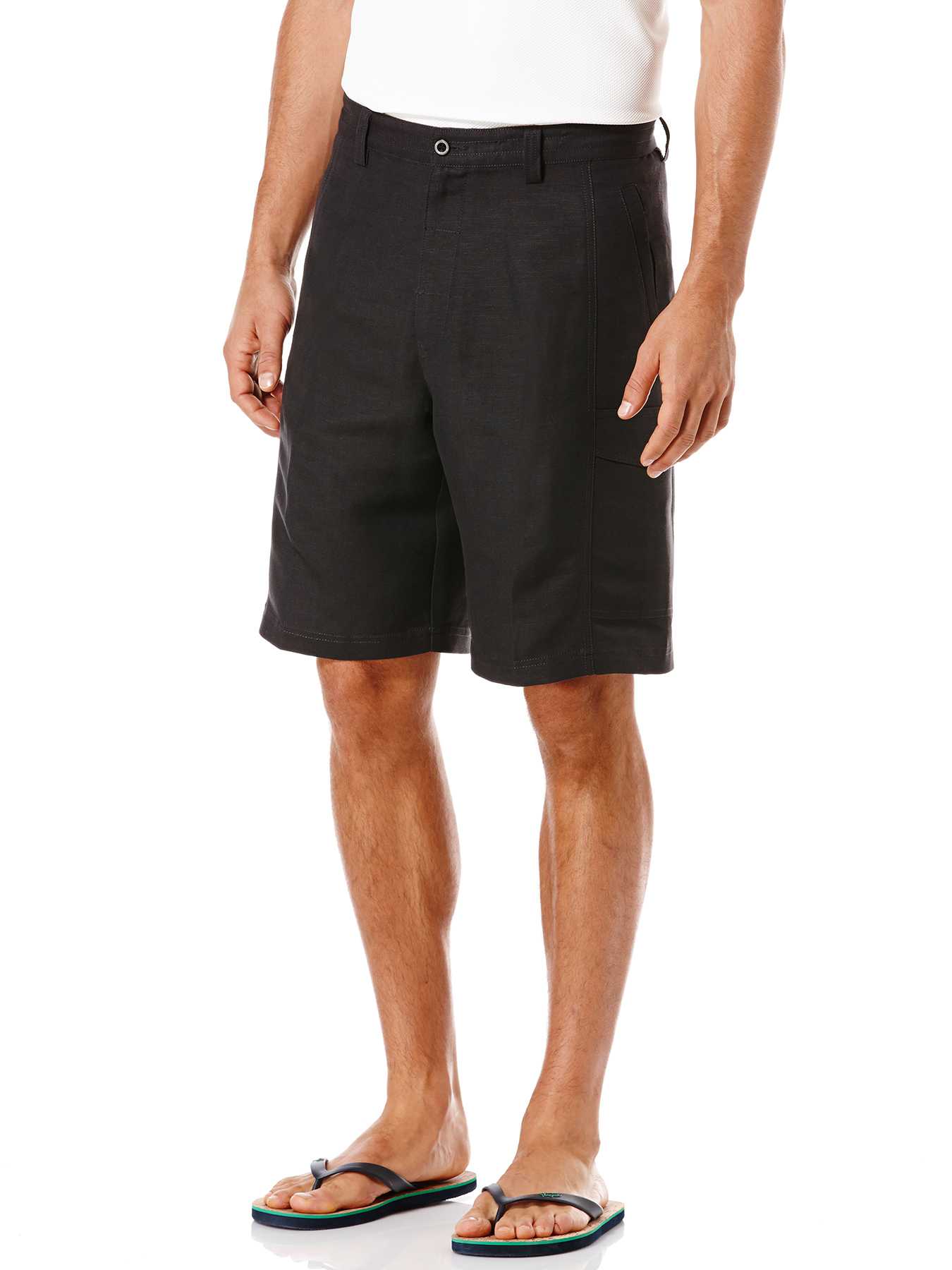 Cubavera Linen/Rayon Flat Front Cargo Short