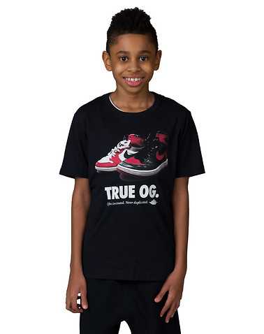 NIKE BOYS Black Clothing / Short Sleeve T-Shirts S / 4