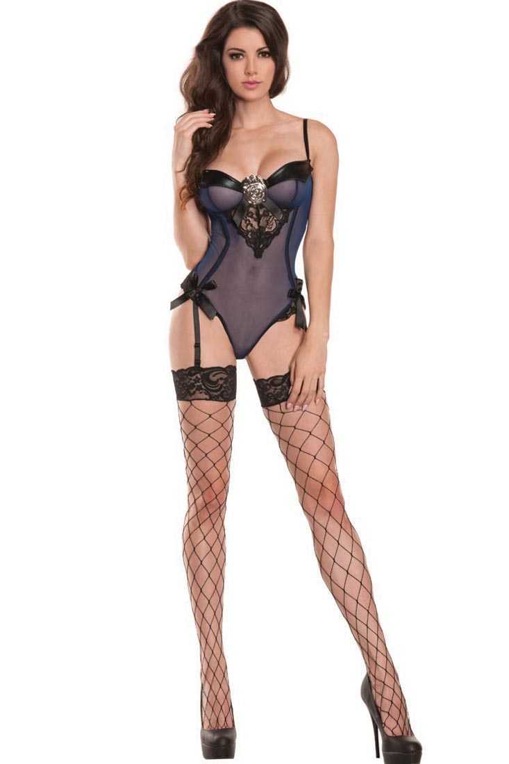 Navy Black Sexy Naughty Cop Bedroom Costume