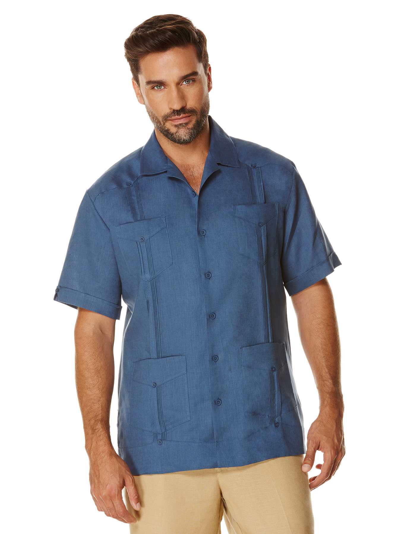 Cubavera 100% Linen Short Sleeve Classic Guayabera