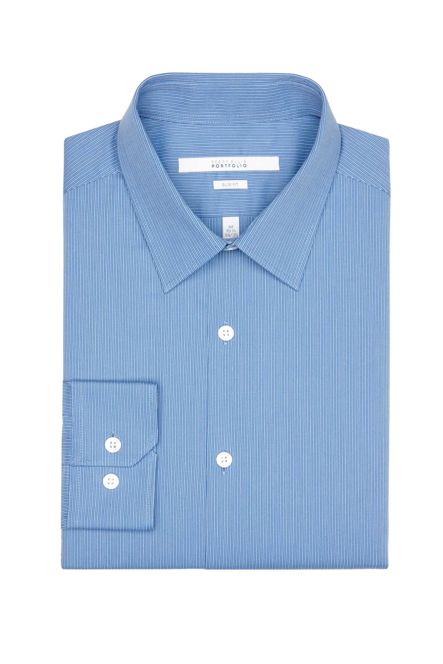 Perry Ellis Slim Fit Micro Stripe Dress Shirt