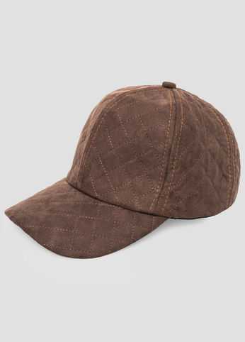 Microsuede Stitched Baseball Hat