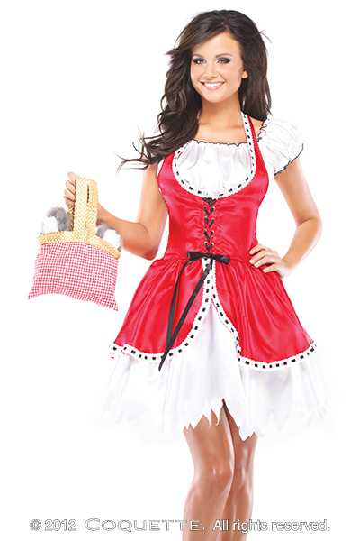 Red White 3 PC. Red Riding Hood Costume