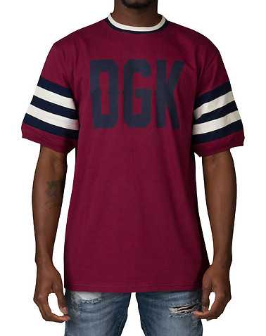 DGK MENS Burgundy Clothing / Tops S