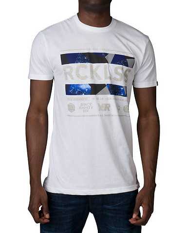 YOUNG AND RECKLESS MENS White Clothing / Tops