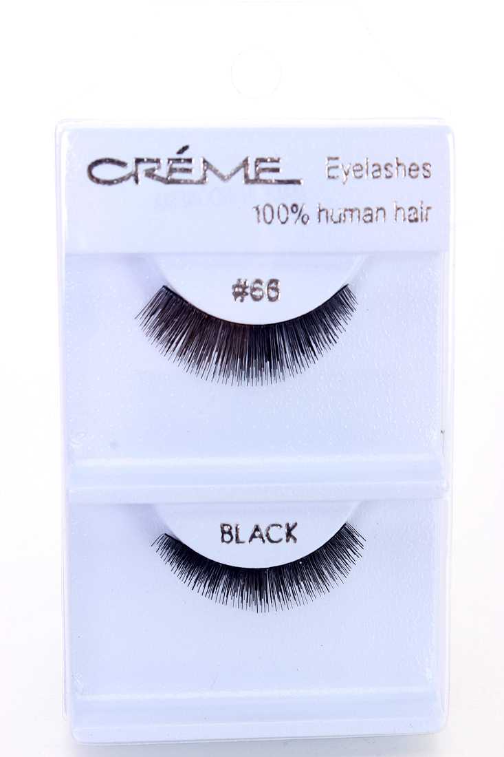 Black Full Volume Glamour Human Hair Eyelashes
