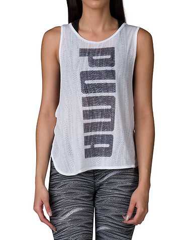 PUMA WOMENS White Clothing / Tank Tops